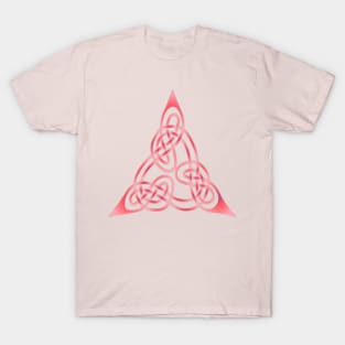 Triangle Knot With Doubled Threads Pink 2 T-Shirt